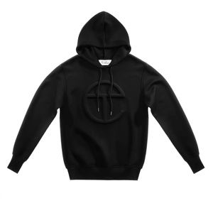 Telfar embossed hoodie - black